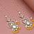Heart shaped beaded kanauti earrings