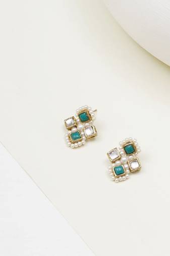 Mint royale pearl studs