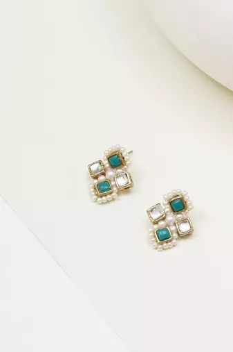 Mint royale pearl studs