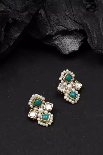 Mint royale pearl studs