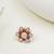 Beaded bloom adjustable ring