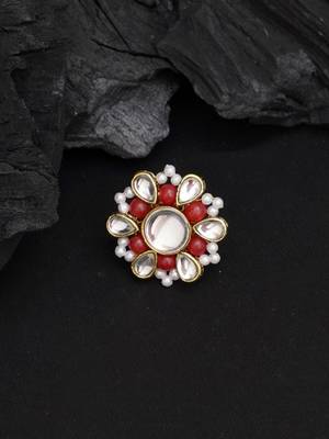 Beaded bloom adjustable ring 4