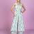 Ivory embroidered floral printart silk readymade straight suits trouser festive-salwar-suits