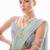 Mint green  embroidered  georgette  readymade fusion wear bollywood-sarees with blouse