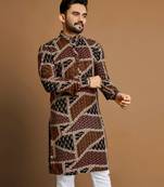 Traditional festive wear motifs men's readymade kurta only
