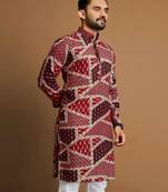 Traditional festive wear motifs men's readymade kurta only