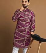 Traditional festive wear motifs men's readymade kurta only