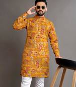 Traditional festive wear motifs men's readymade kurta only