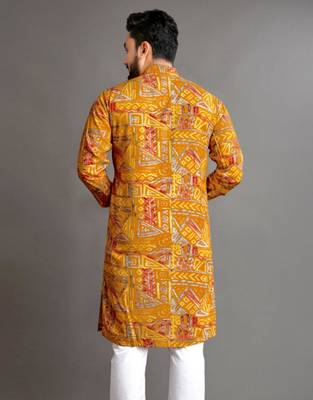 Traditional festive wear motifs men's readymade kurta only 3