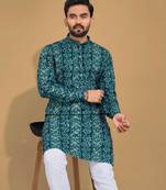 Traditional festive wear motifs men's readymade kurta only