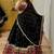 Black Color Sequins With Digital Print And Real Mirror Work Georgette Lehenga Choli