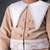 Beige embroidered corduroy co ord set
