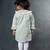 Mint green plain corduroy dress