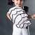 White plain faux polyester jumpsuit
