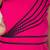 Hot pink plain faux polyester jumpsuit