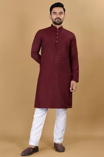 Traditional wear readymade men's kurta pyjama collection