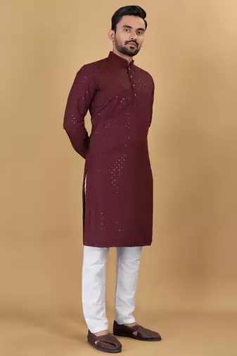 Traditional wear readymade men's kurta pyjama collection