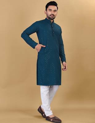 Traditional wear readymade men's kurta pyjama collection 2