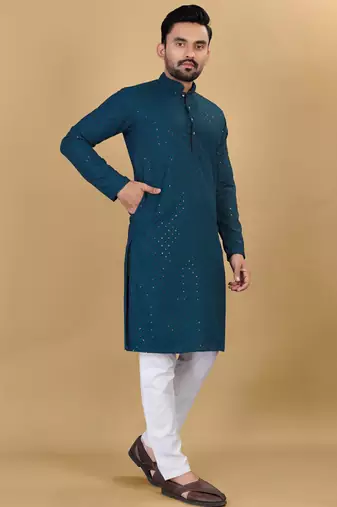 Traditional wear readymade men's kurta pyjama collection
