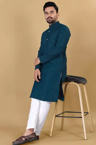 Traditional wear readymade men's kurta pyjama collection
