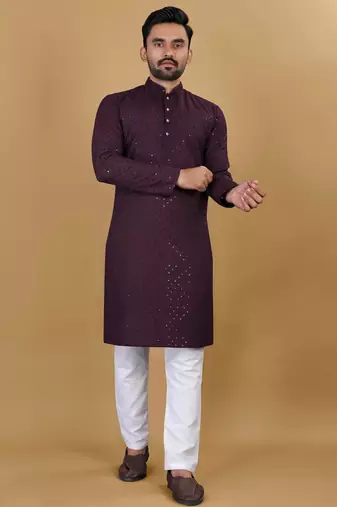 Traditional wear readymade men's kurta pyjama collection