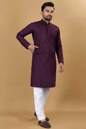 Traditional wear readymade men's kurta pyjama collection