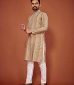 Traditional wear readymade men's kurta pyjama