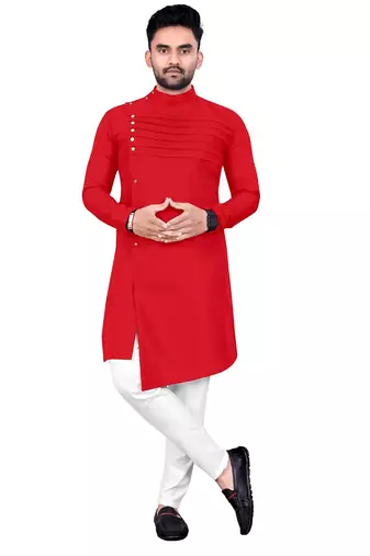 Traditional wear readymade men's kurta pyjama