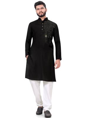 Traditional wear readymade men's kurta pyjama 1