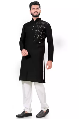 Traditional wear readymade men's kurta pyjama