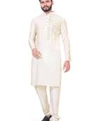 Traditional wear readymade men's kurta pyjama