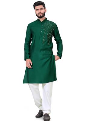 Traditional wear readymade men's kurta pyjama 1