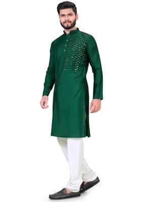Traditional wear readymade men's kurta pyjama 3