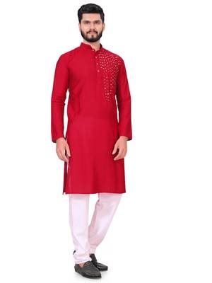 Traditional wear readymade men's kurta pyjama 2