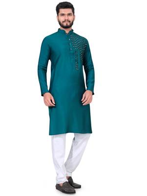 Traditional wear readymade men's kurta pyjama 2