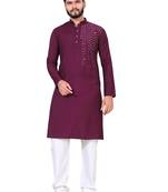 Traditional wear readymade men's kurta pyjama