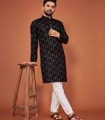 Traditional wear readymade men's kurta pyjama