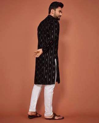 Traditional wear readymade men's kurta pyjama 3