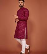 Traditional wear readymade men's kurta pyjama