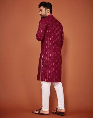 Traditional wear readymade men's kurta pyjama 3