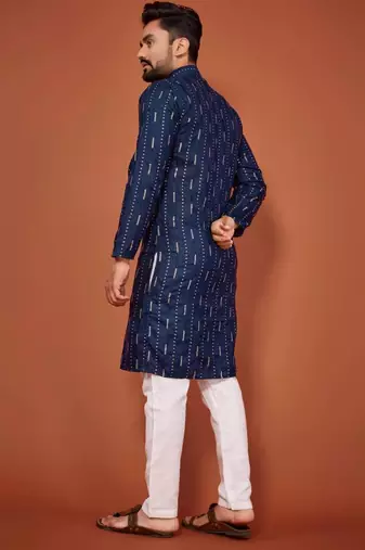 Traditional wear readymade men's kurta pyjama
