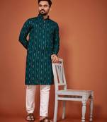 Traditional wear readymade men's kurta pyjama