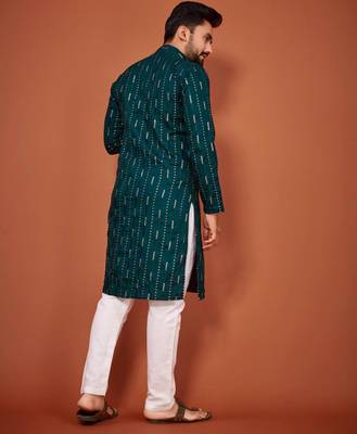 Traditional wear readymade men's kurta pyjama 3