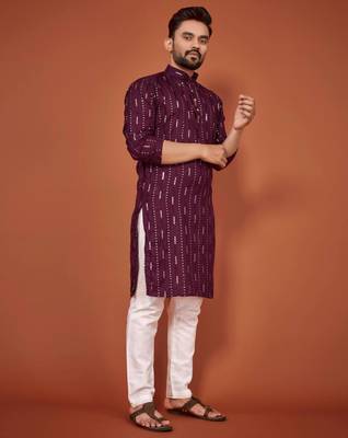 Traditional wear readymade men's kurta pyjama 2
