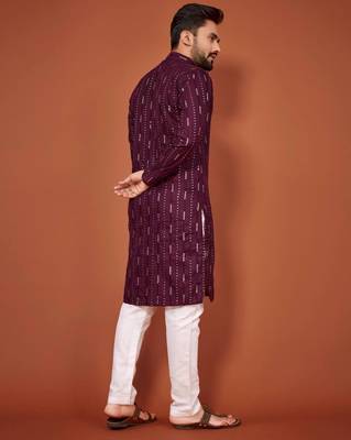 Traditional wear readymade men's kurta pyjama 3