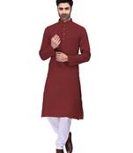 Classic solit plain kurta with bottom set