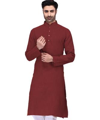 Classic solit plain kurta with bottom set 2