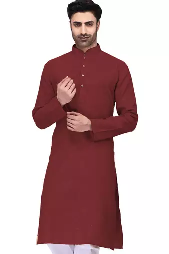 Classic solit plain kurta with bottom set