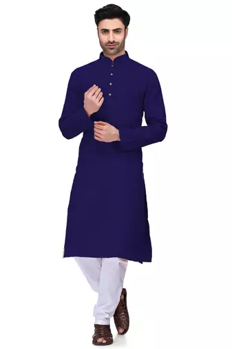 Classic solit plain kurta with bottom set
