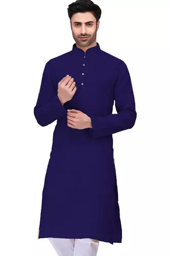Classic solit plain kurta with bottom set